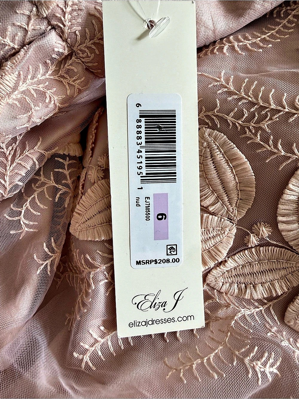 Eliza J Embroidered Tulle A-Line Skirt - Picture 7 of 10